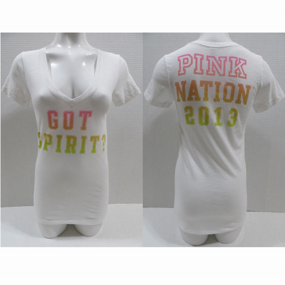 PINK Victoria's Secret Tops - Victoria's Secret PINK top Small Got Spirit? 2013